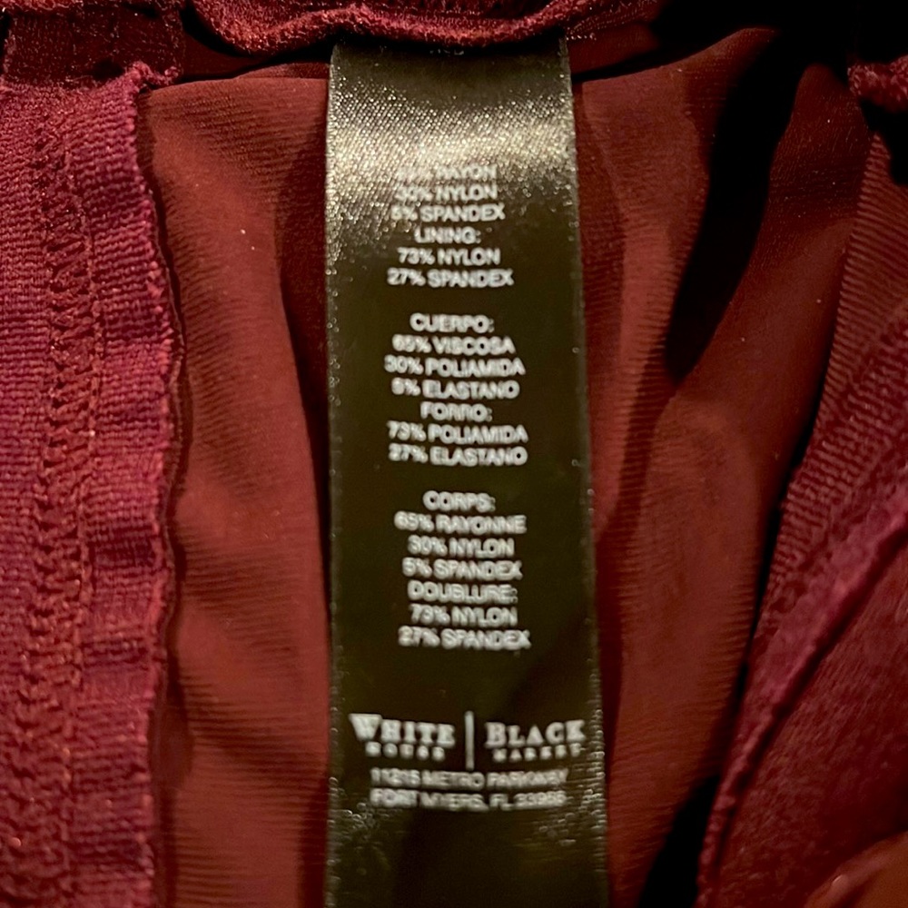 medium, burgundy , straight leg leggings. bought at black house white market .